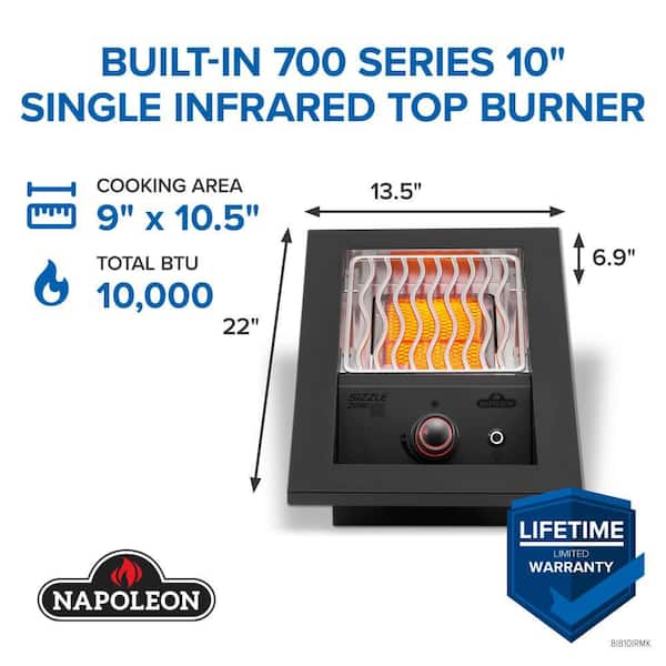NAPOLEON Built-In 700 Series 10 in. Single Infrared Natural Gas
