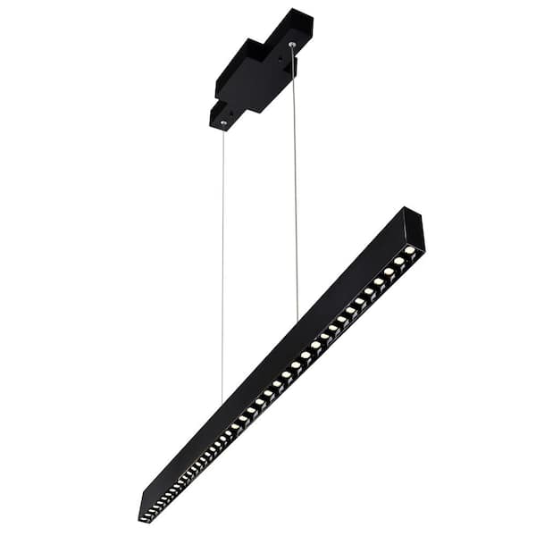 CWI Lighting Pienza 2 in LED Integrated Black Chandelier