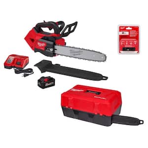 M18 FUEL 14 in. Top Handle 18V Lithium-Ion Brushless Cordless Chainsaw Kit w/8.0 Ah Battery, Charger, Chain, & Case