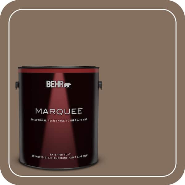 BEHR MARQUEE 1 gal. #N230-6 Whiskey Barrel Flat Exterior Paint & Primer