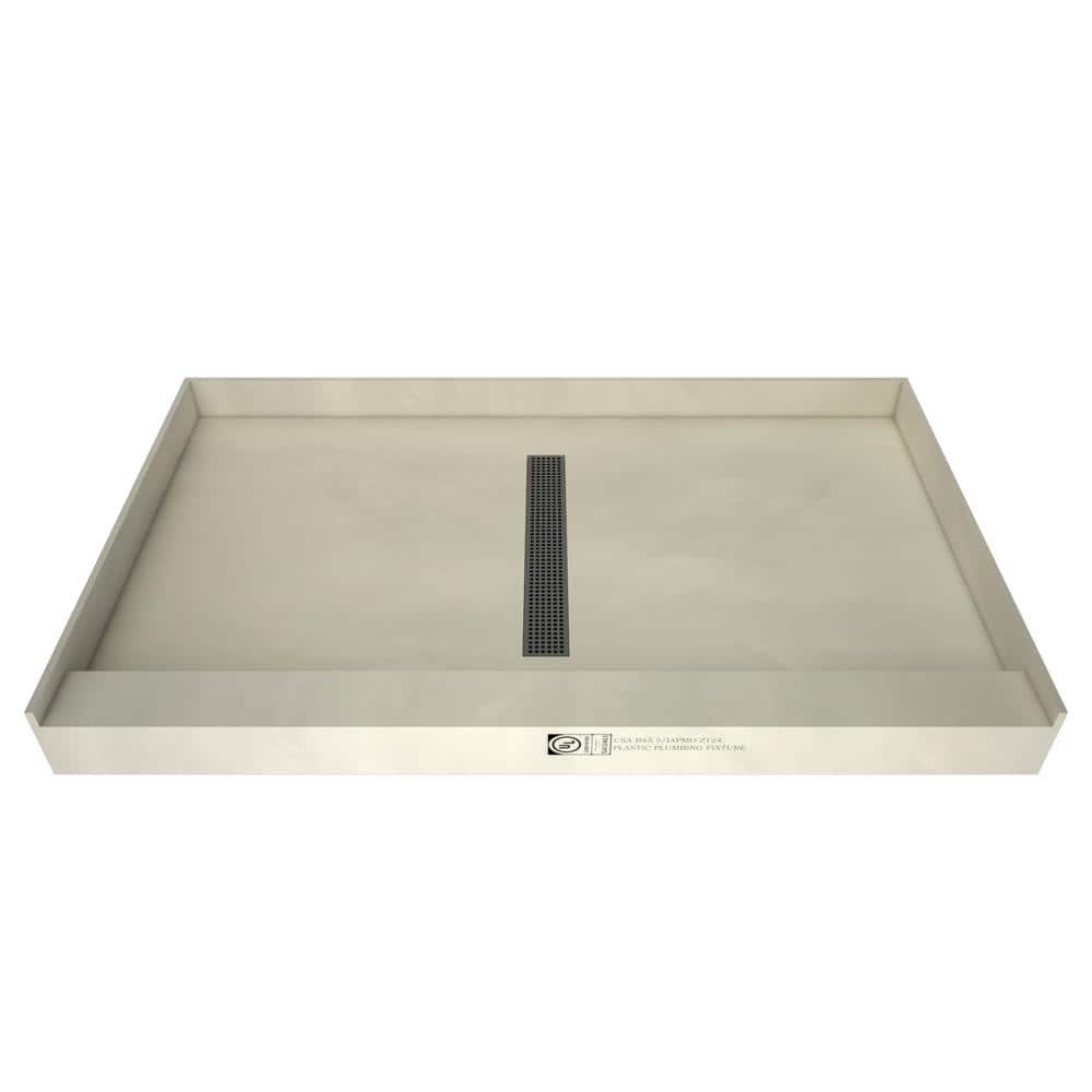 Redi Trench 36 in. x 48 in. Single Threshold Shower Base with Center Drain and Brushed Nickel Trench Grate price history on PriceWatchPro