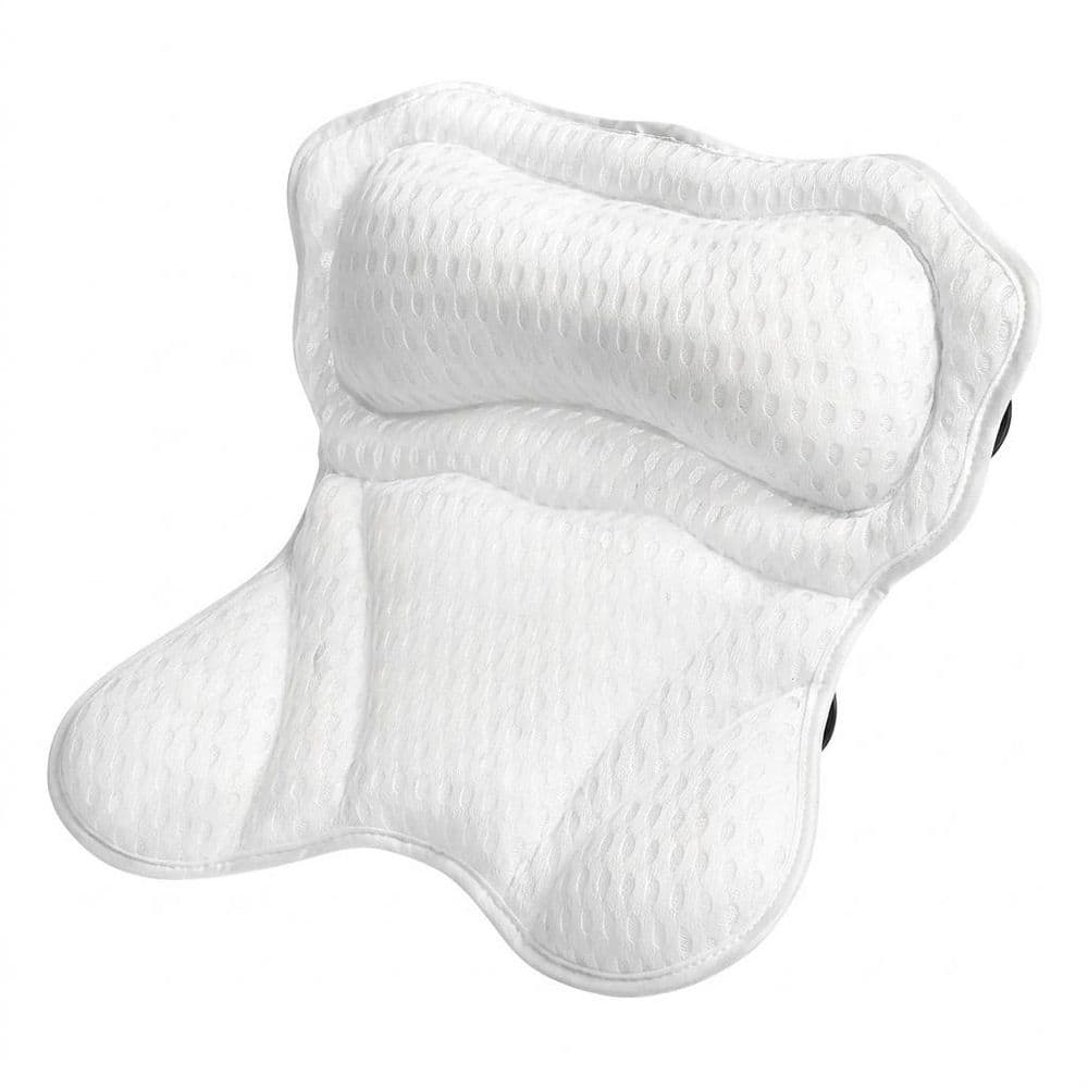 Bath Pillow with 4D Breathable Mesh Fabric and 6 Nonslip Suction Cups for Neck Head and Back Support in price history on PriceWatchPro