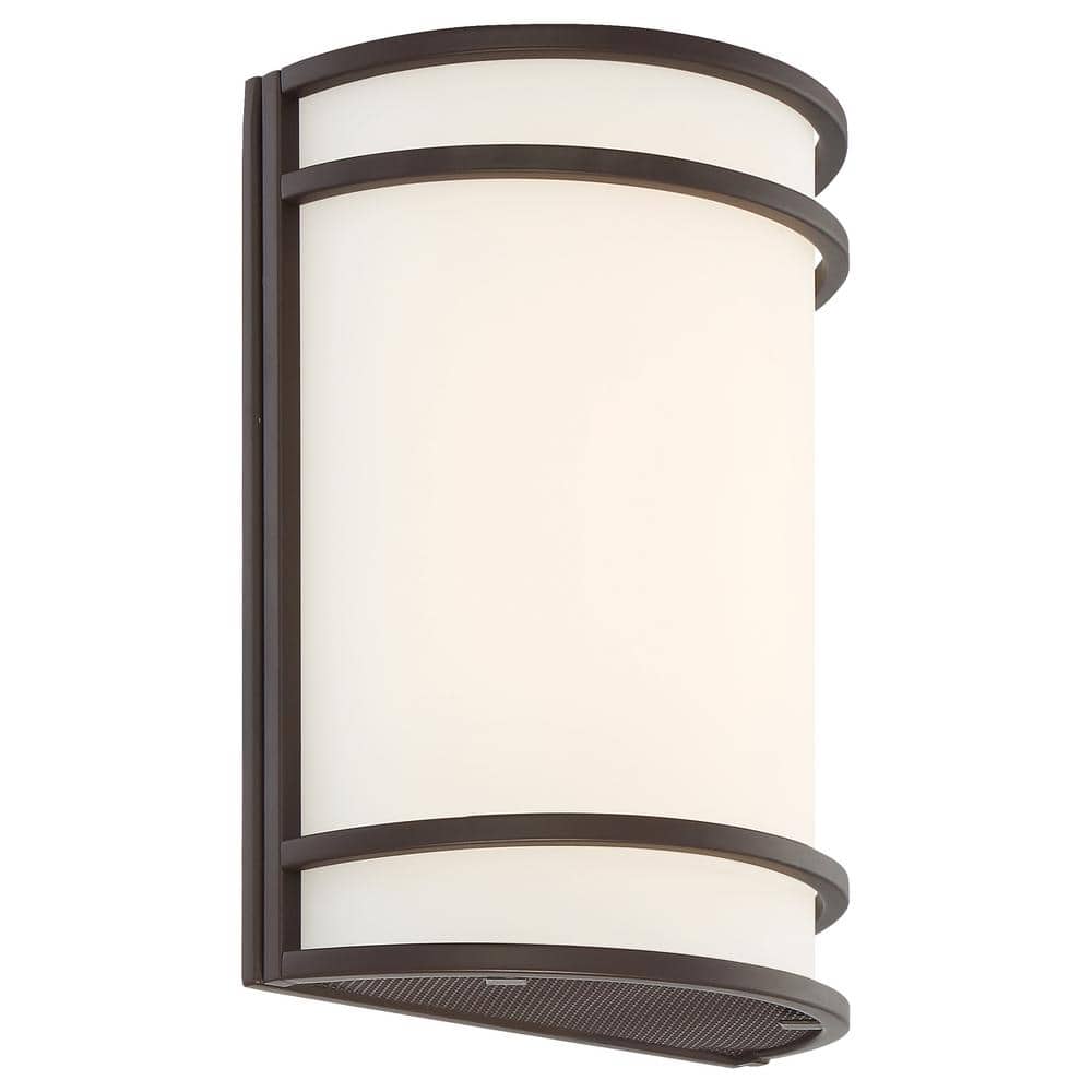Lola Modern Bronze Cylinder Dimmable LED Sconce