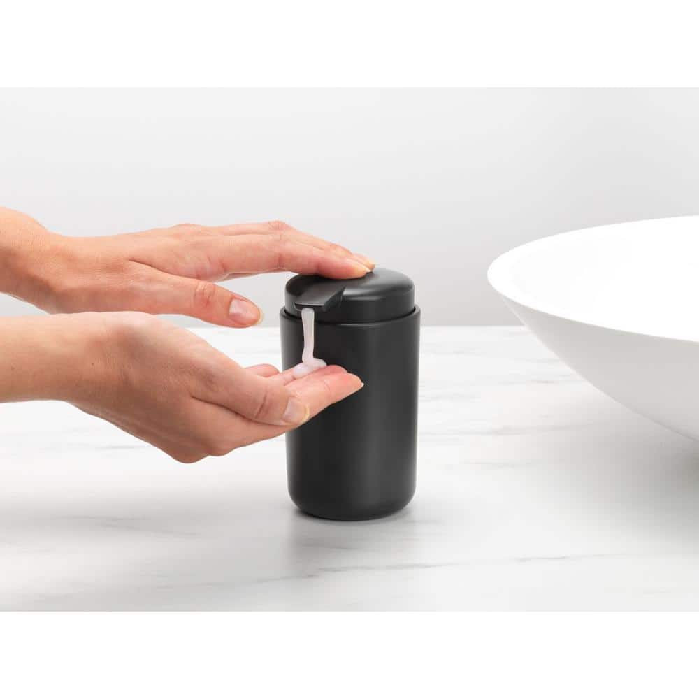 Brabantia Black Plastic 3-Piece Bathroom Accessory Set