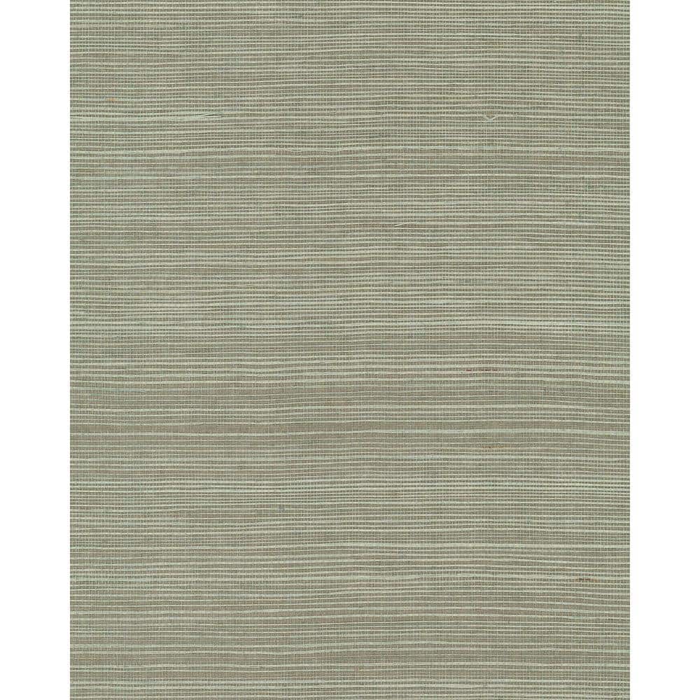 Pine Green Self-Adhesive Grasscloth Wallpaper Roll