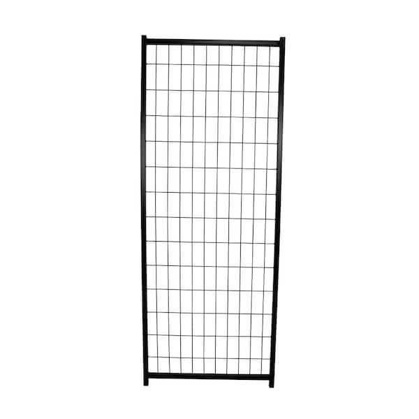 Unbranded Black Metal Replacement Panel for 4 ft. x 4 ft. x 6 ft. and 4 ft. x 8 ft. x 6 ft. Welded Wire Kennel