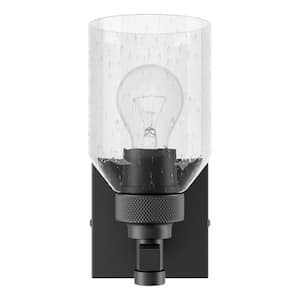 Stolo 1-Light Matte Black Wall Sconce with No Additional Features