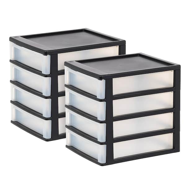 IRIS 4 Drawer Desktop Storage Unit (Pack of 2)