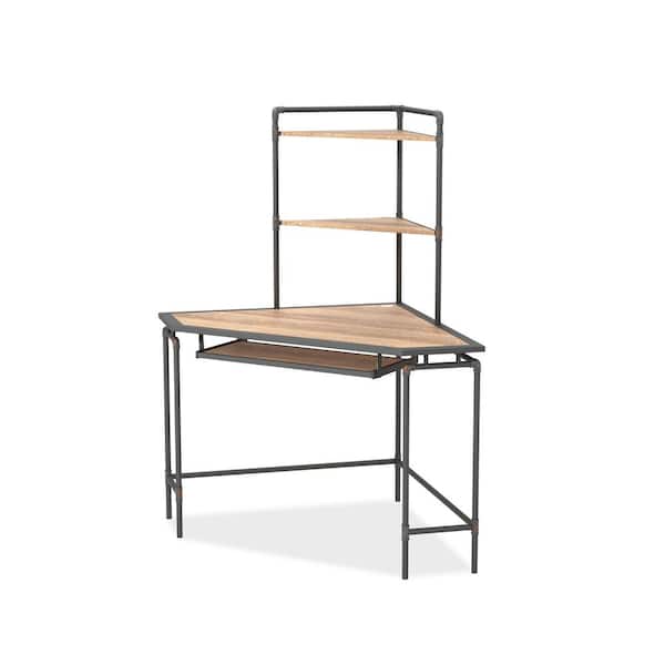 Furniture of America 51 in. Light Copper and Sand Black