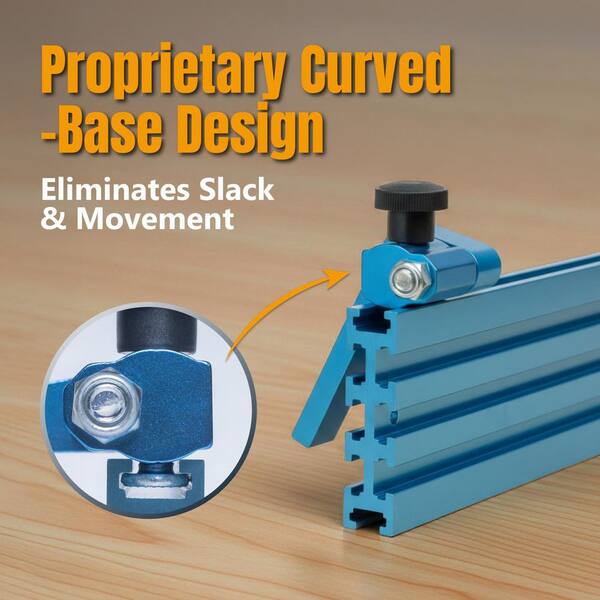 POWERTEC 36 in. Double-Cut Profile Universal T-track with Dual