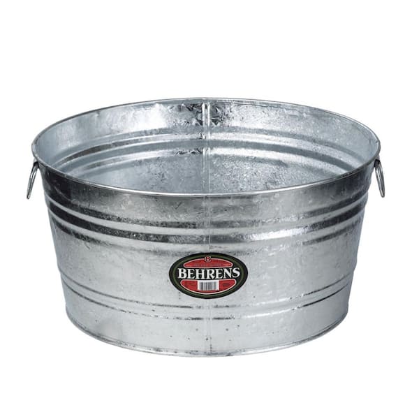 11 Gal. Hot Dipped Steel Round Tub