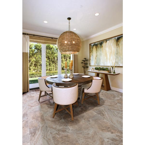 Nola Beige 12 in. x 24 in. Matte Ceramic Travertine Look Floor and Wall Tile (640 sq. ft./Pallet)
