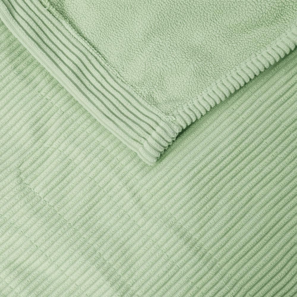 Full Green Micro Fleece Electric Heated Blanket