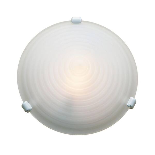 Access Lighting 1-Light Flush Mount Chrome Finish  Stepped Acid Frosted Glass -DISCONTINUED