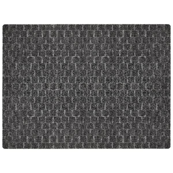 TrafficMaster Premiere Squares Charcoal 36 x 48 Needlepunch Commercial Mat