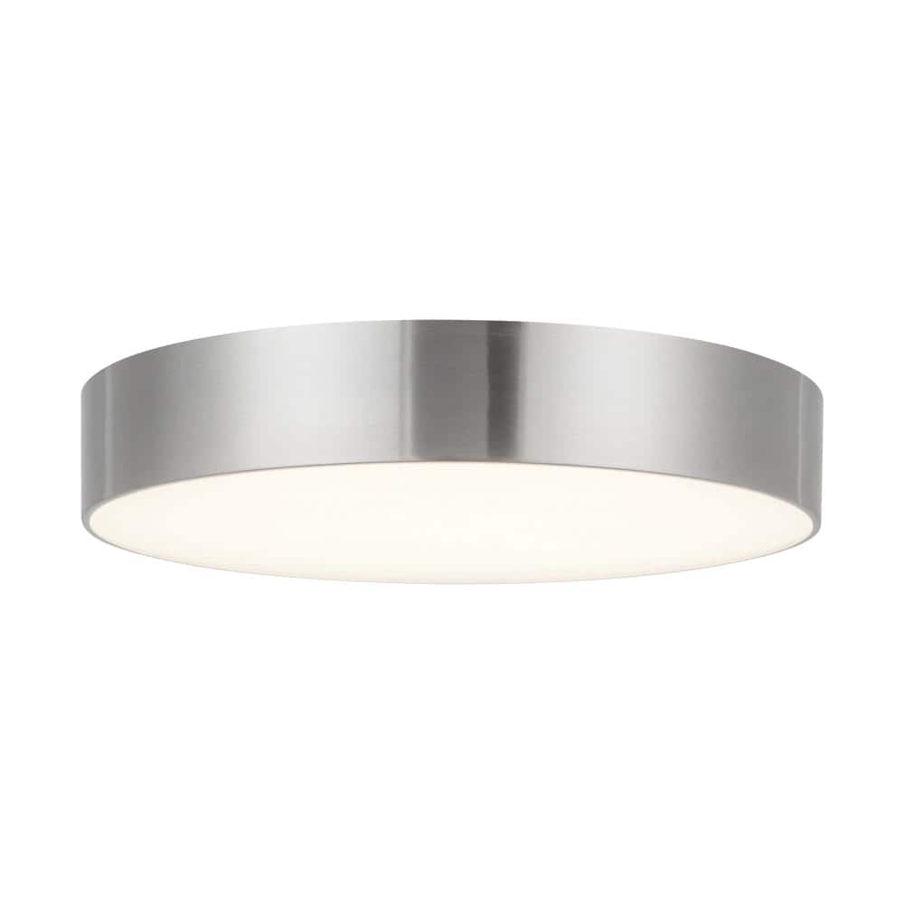 Musa 8-in Brushed Nickel dimmable LED Flush Mount price history on PriceWatchPro