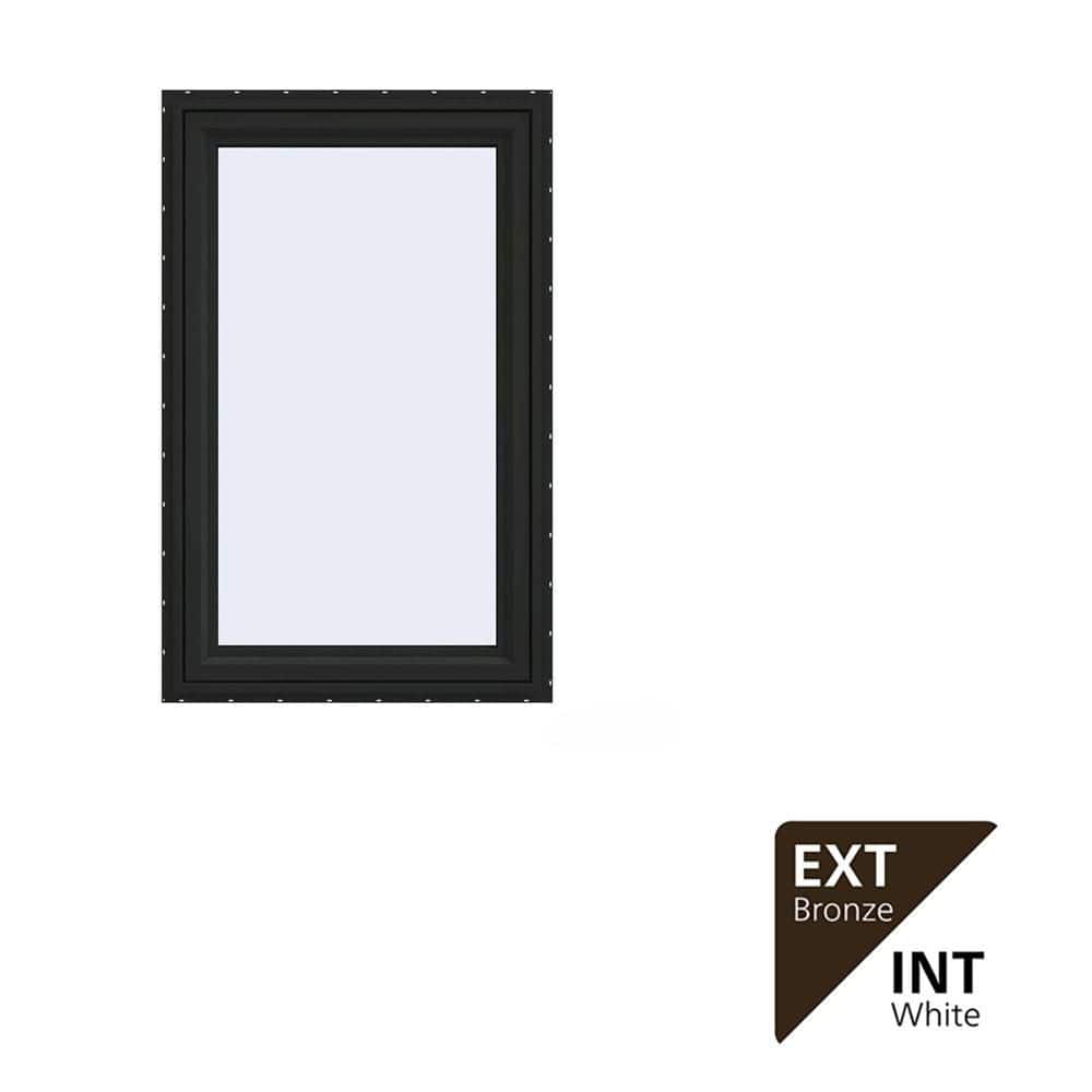 JELD-WEN 24 in. x 36 in. V-4500 Series Bronze FiniShield Vinyl