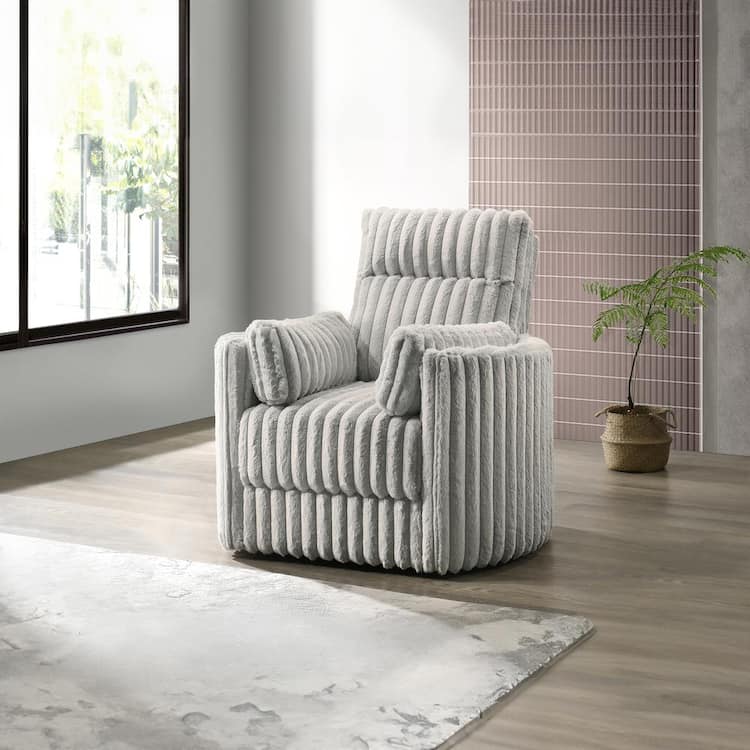 NEW CLASSIC HOME FURNISHINGS New Classic Furniture Embrace Gray Polyester Upholstered Arm Chair