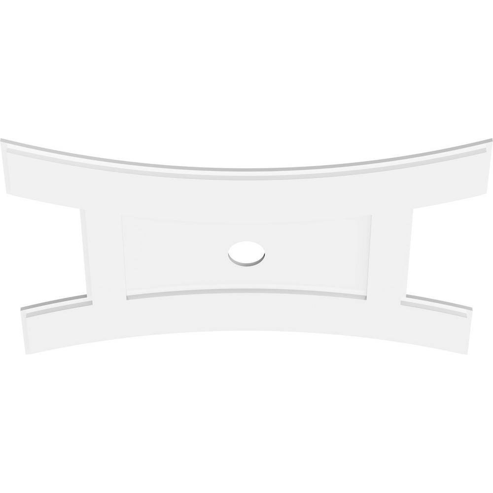 Haven 38" White PVC Contemporary Ceiling Medallion
