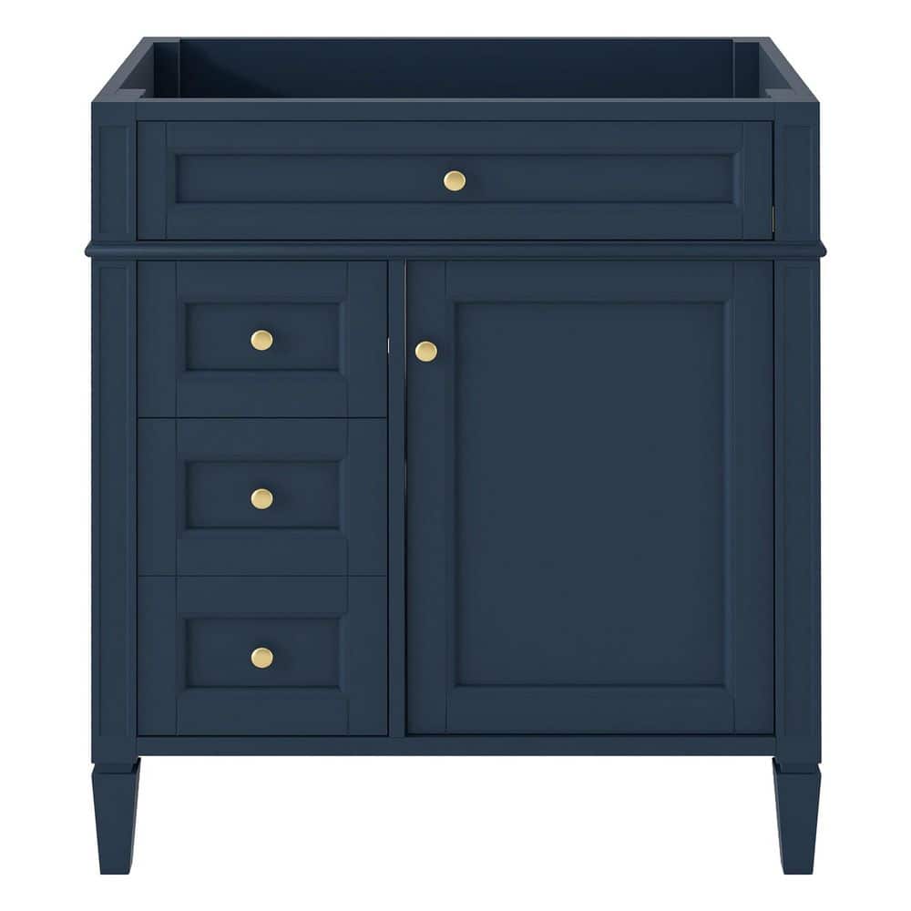 30 in. Bath Vanity Cabinet without Top in Blue Unassembled price history on PriceWatchPro