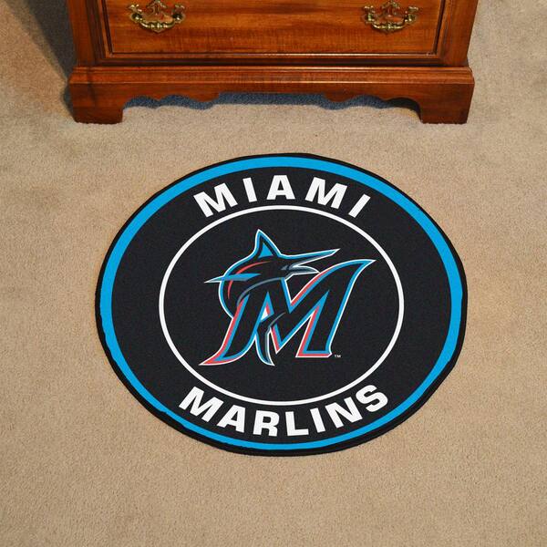 FANMATS Miami Marlins Blue 2.5 ft. x 2.5 ft. Mascot Area Rug 32777 - The  Home Depot
