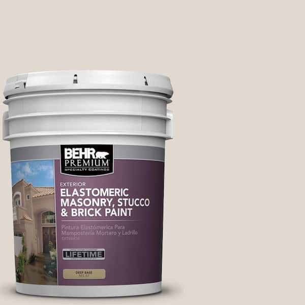 5 gal. #PFC-72 White Cloud Elastomeric Masonry, Stucco and Brick Exterior Paint