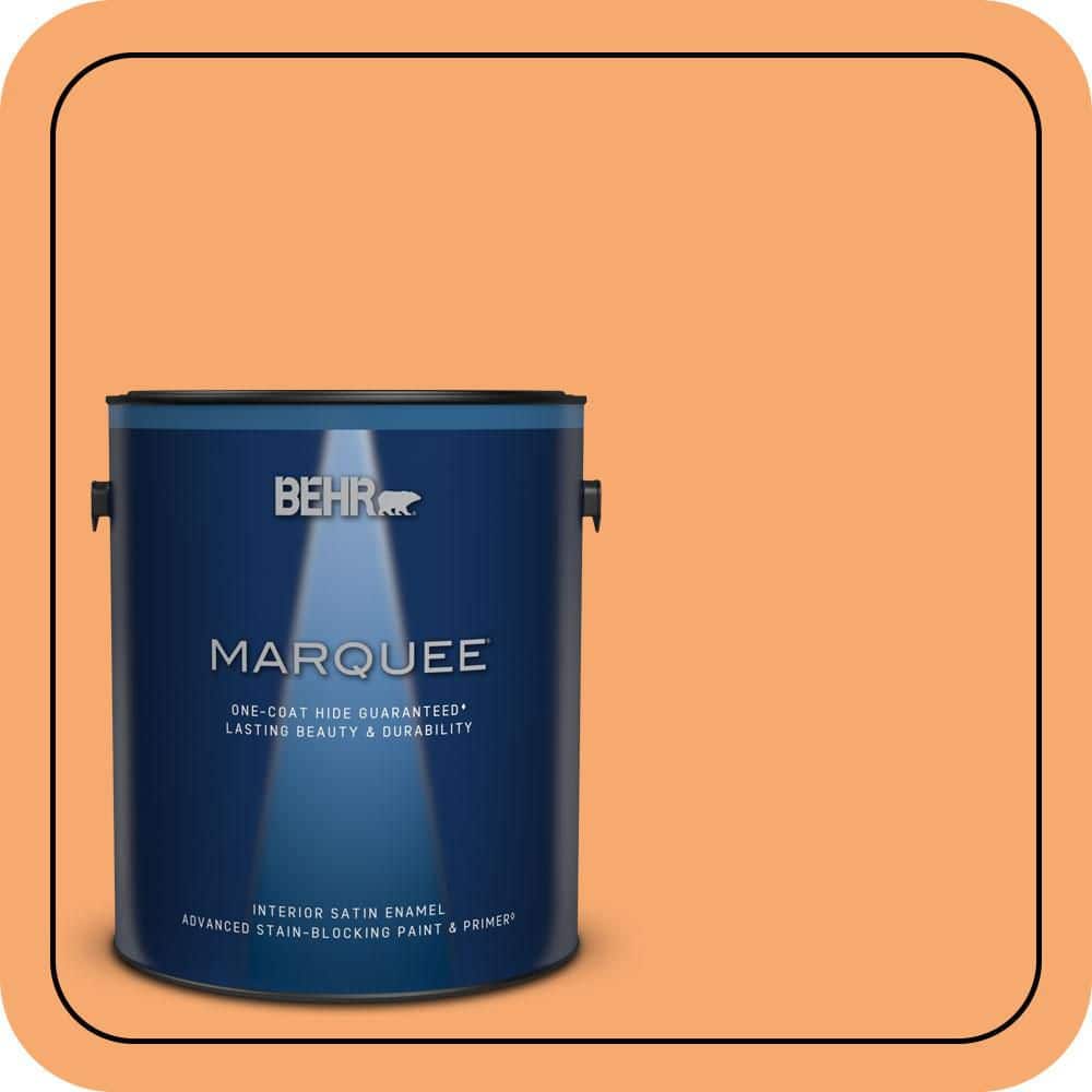 1 gal. #P230-5 Florida Sunrise Satin Enamel Interior Paint & Primer product image for price tracking