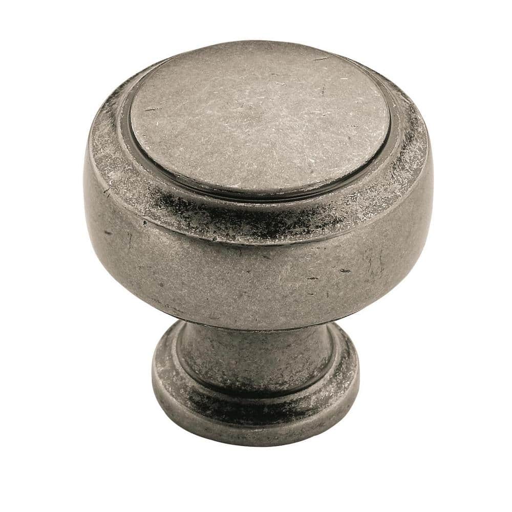Highland Ridge 1-3/16 in. (30mm) Classic Aged Pewter Round Cabinet Knob