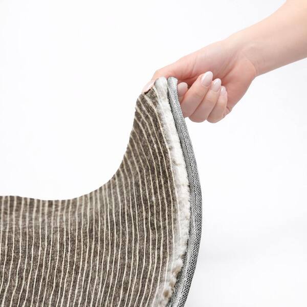 Dream Shag Premium Machine Washable Abstract ADS138 Chocolate 2 ft. x 7 ft. Runner Rug