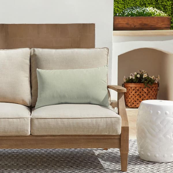 SORRA HOME Sorra Home Sunbrella Revive Stem Rectangle Outdoor Lumbar Pillow