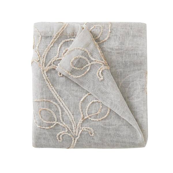 SET OF 6 - STONE WASHED LINEN NAPKINS // OLIVE + WHITE TRIM Cloth Napkins  by Cassandra Stearns