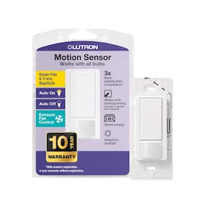 Maestro Motion Sensor Switch, No Neutral Required, 5-Amp, Single-Pole/Multi-Location, White (MS-OPS5MH-WH)