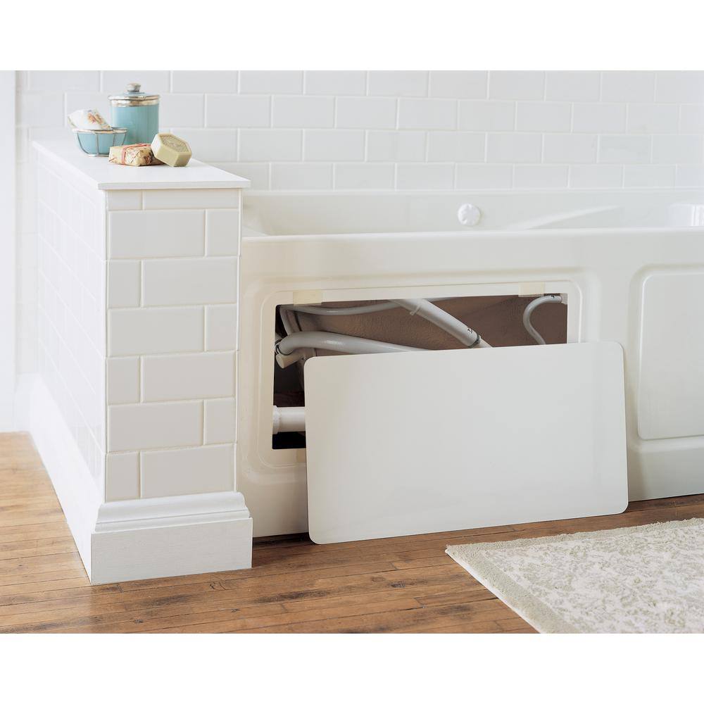 Evolution 60'' White Acrylic Alcove Soaking Bathtub