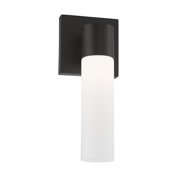AVIANCE LIGHTING Aspen 4.5 in. 1-Light Black ADA Wall Sconce with