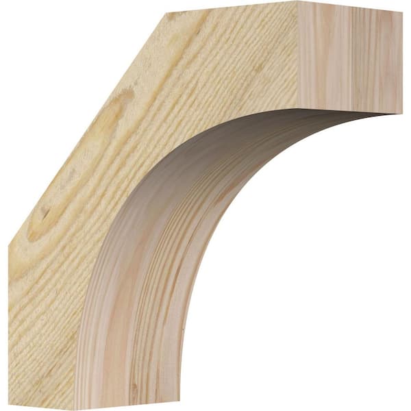 Ekena Millwork 4"W x 10"D x 10"H Westlake Rough Sawn Knee Brace, Douglas Fir