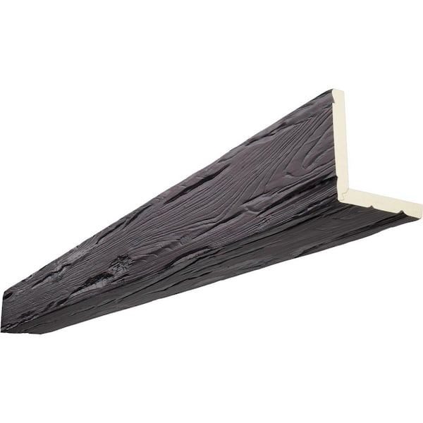 Ekena Millwork Endurathane 10 in. H x 4 in. W x 8 ft. L Riverwood Sangria Faux Wood Beam
