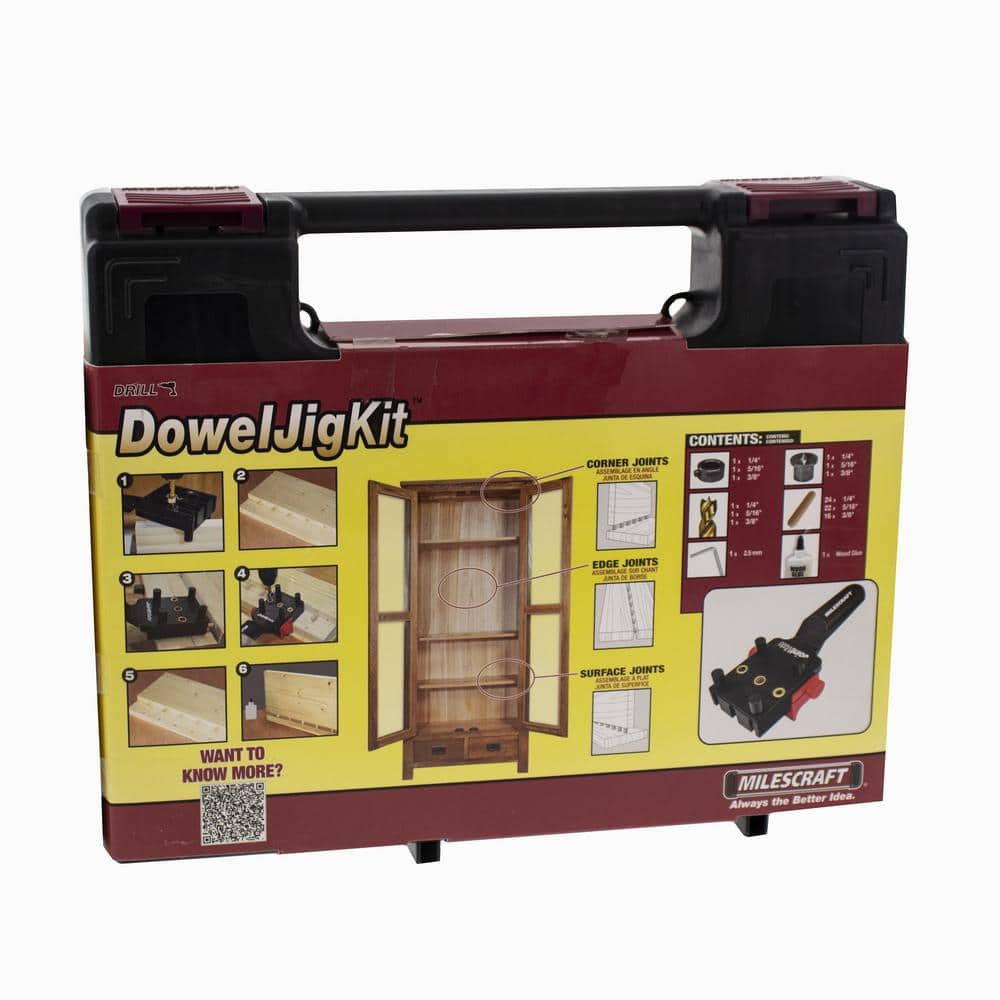 Buy Dowel Jig Kit 1/4 in. 5/16 in. 3/8 in. Complete Doweling Jig Kit