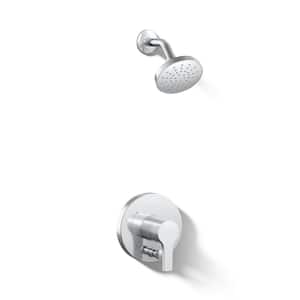 Elate 1-Handle Wall Mount Shower Trim Kit In Polished Chrome (Valve Not Included)