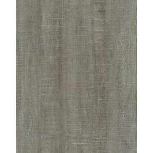 Take Home Sample - 4 in. x 12 in. Roughcut Lumber Greige Peel and Stick Luxury Vinyl Planks Wall and Flooring