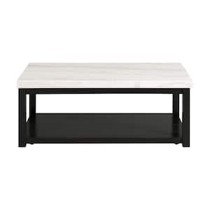 Evie White Marble Rectangle 48 in. Coffee Table