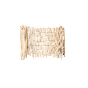 24 in. H x 96 in. L Peeled Willow Border Fence