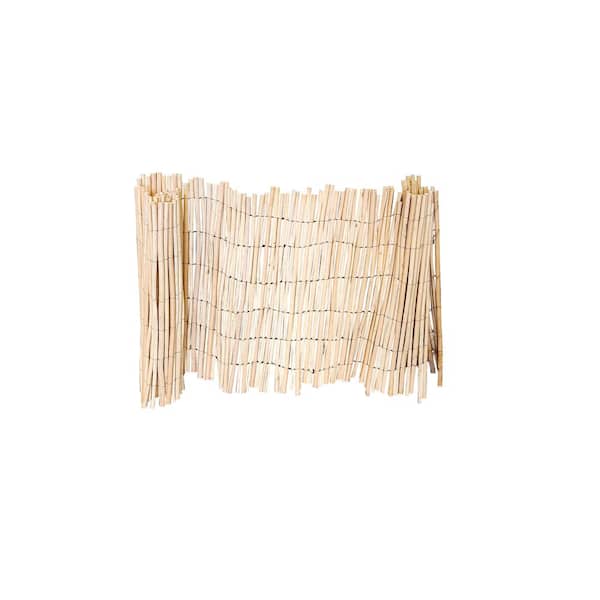 Master Garden Products 24 in. H x 96 in. L Peeled Willow Border Fence