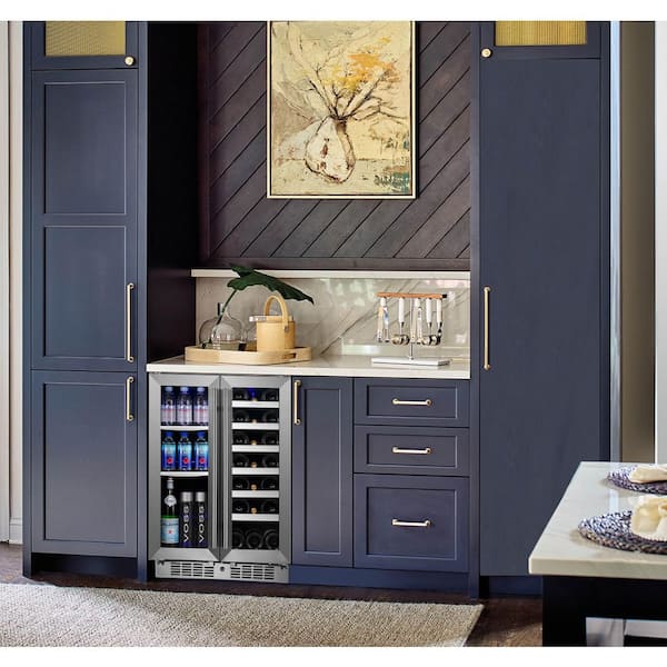 TITAN Transcend 24 in. 64 Can and 20-Bottle Seamless Stainless