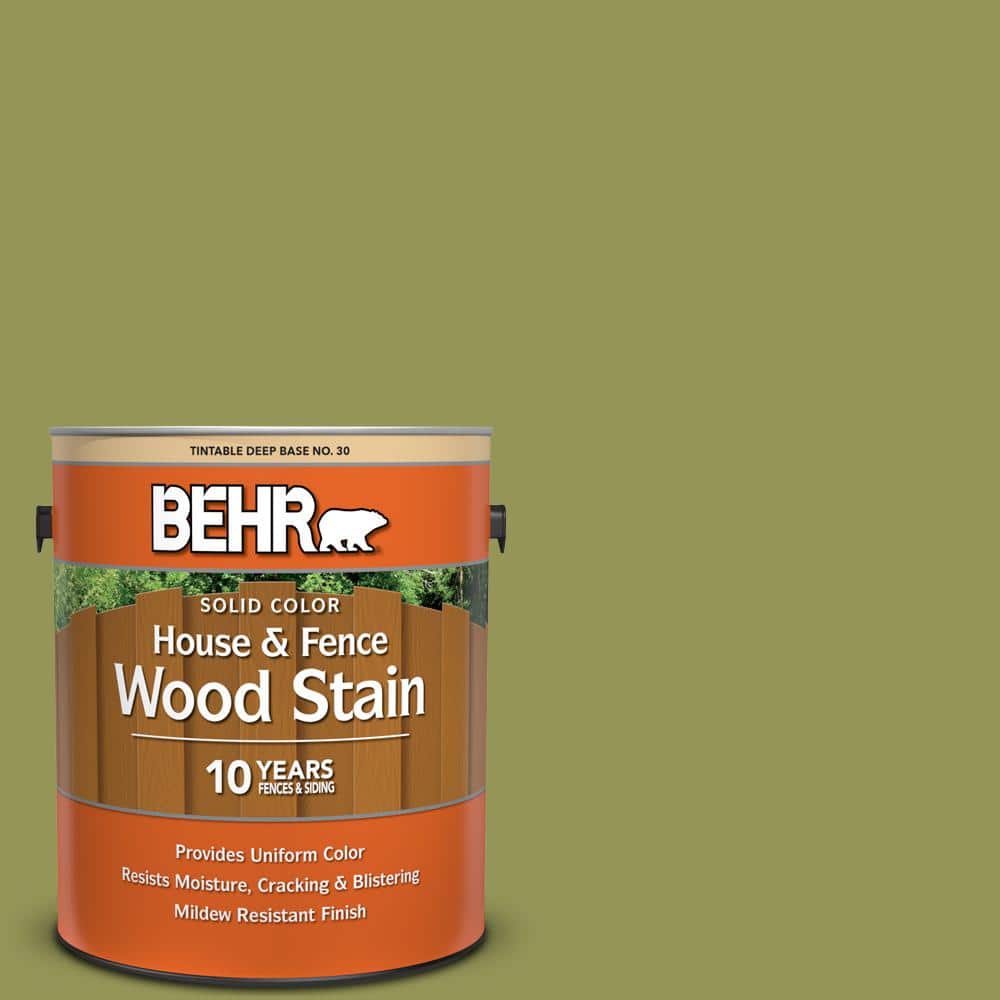 1 gal. #400D-6 Grape Leaves Solid Color House and Fence Exterior Wood Stain