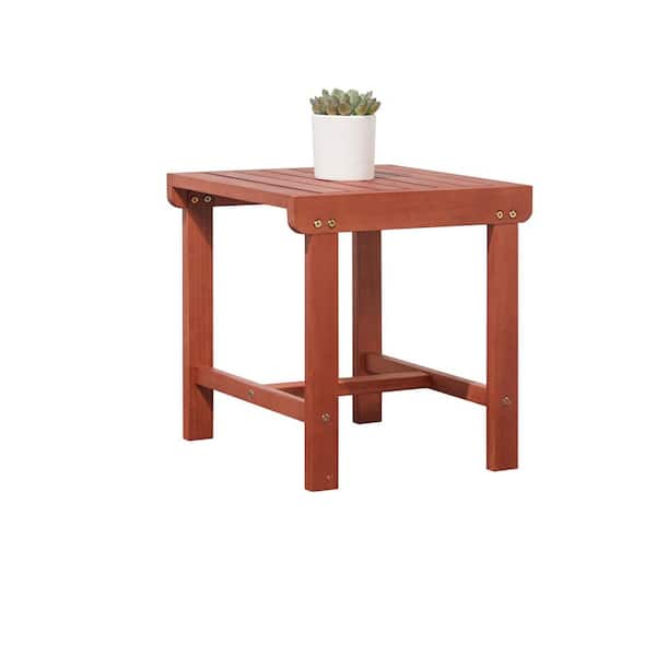 Unbranded Caladesi Natural Wood Outdoor Side Table.