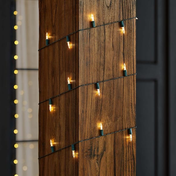 50 Count Warm White Mini LED Lights with Timer - Battery Operated