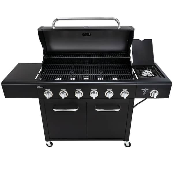 KENMORE 6-Burner Propane Gas Grill with Side Burner, 73,000 BTU