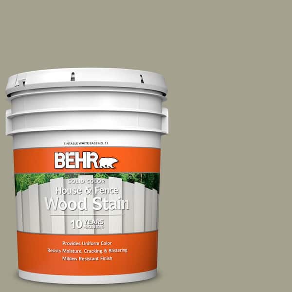BEHR 5 gal. #400F-5 Promenade Solid Color House and Fence Exterior Wood Stain