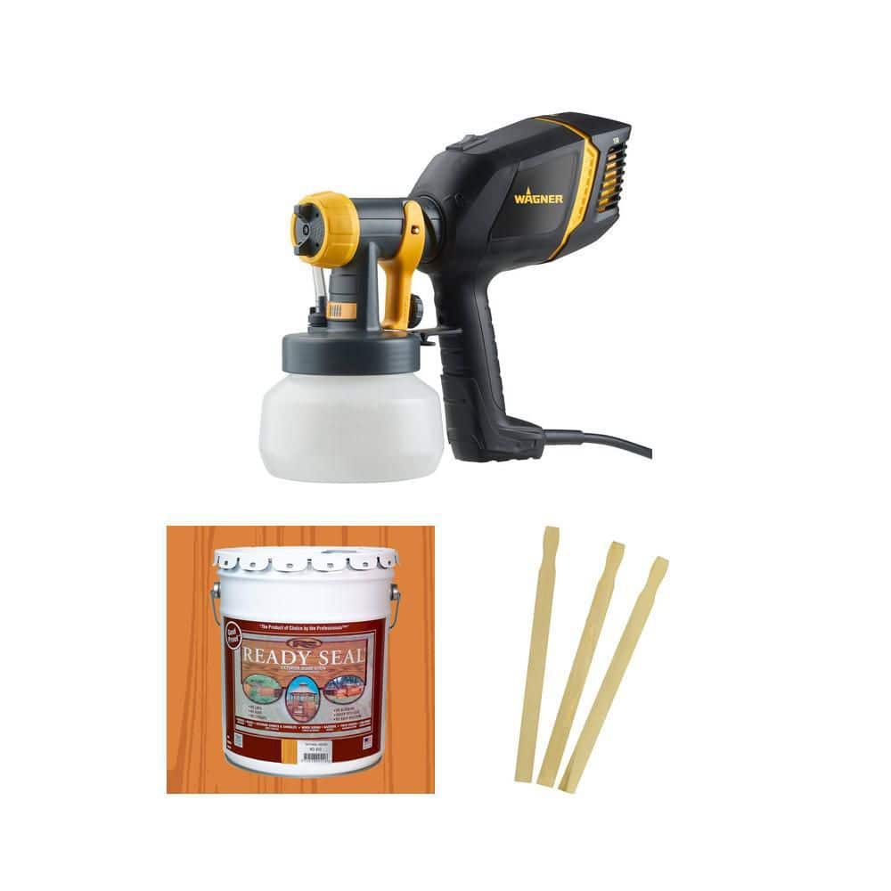 Control Stainer 150 HVLP Sprayer, 5 gal. Natural Cedar Stain and