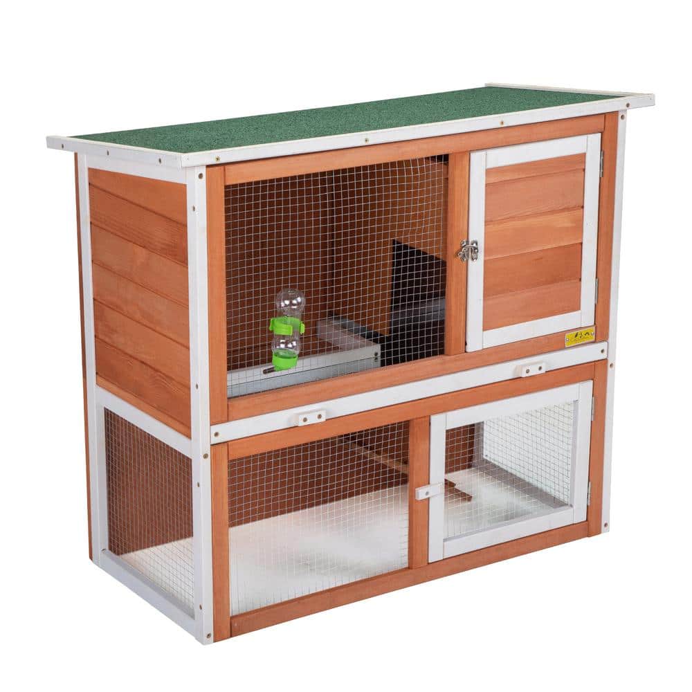 X-Large Metal Indoor Rabbit Guinea Pig Cage Hutch Stand Toilet